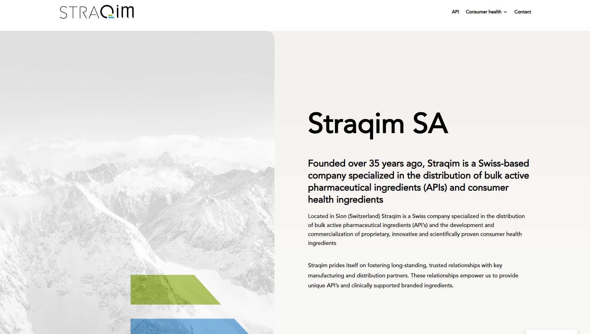 Homepage Straqim SA