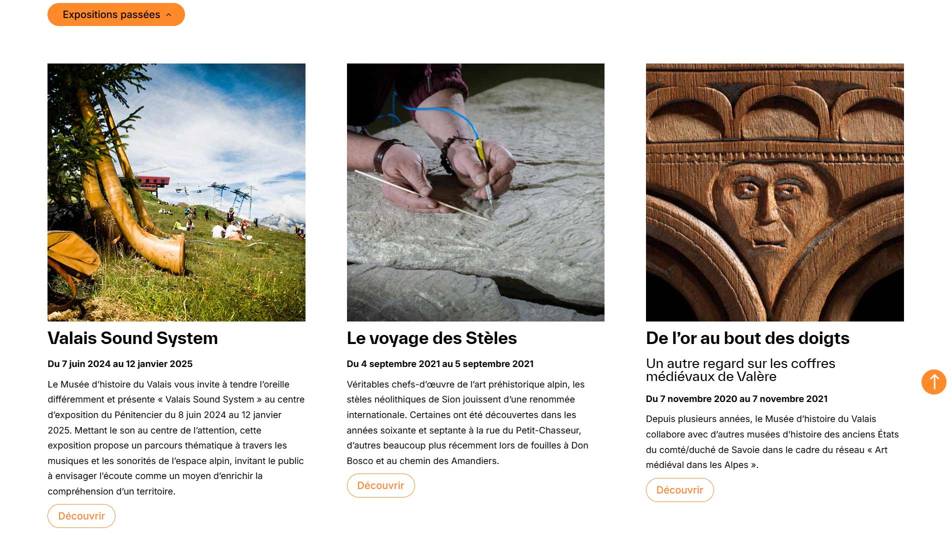 Expositions passées Musées d'histoire du Valais